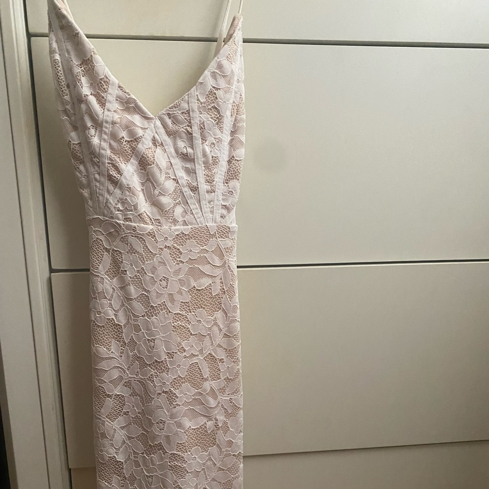 hello molly lace white dress